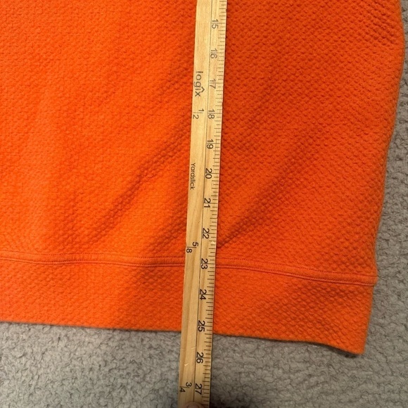 Lululemon All Yours Crew Sweatshirt Womens 6 Orange Heathered Brick Bubble Dot - Picture 8 of 8